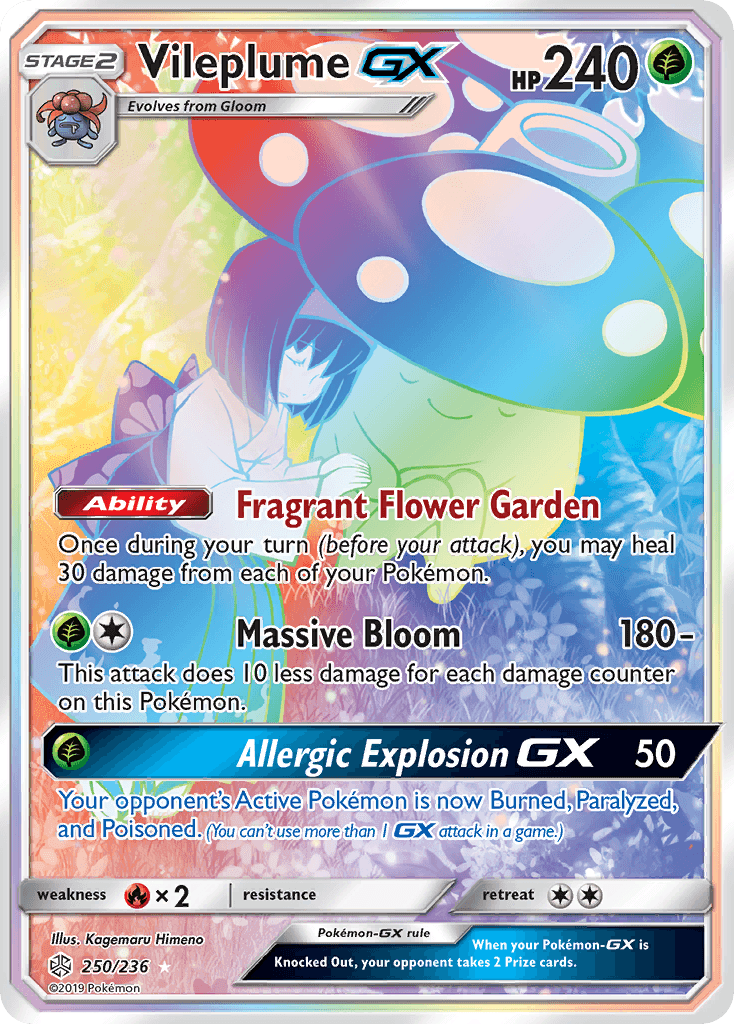 Vileplume GX (250/236) [Sun & Moon: Cosmic Eclipse] - POKÉ JEUX