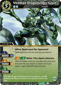 Viridian Dragonrider Grun (ST05-008) [Starter Deck 05: Verdant Wings] - POKÉ JEUX