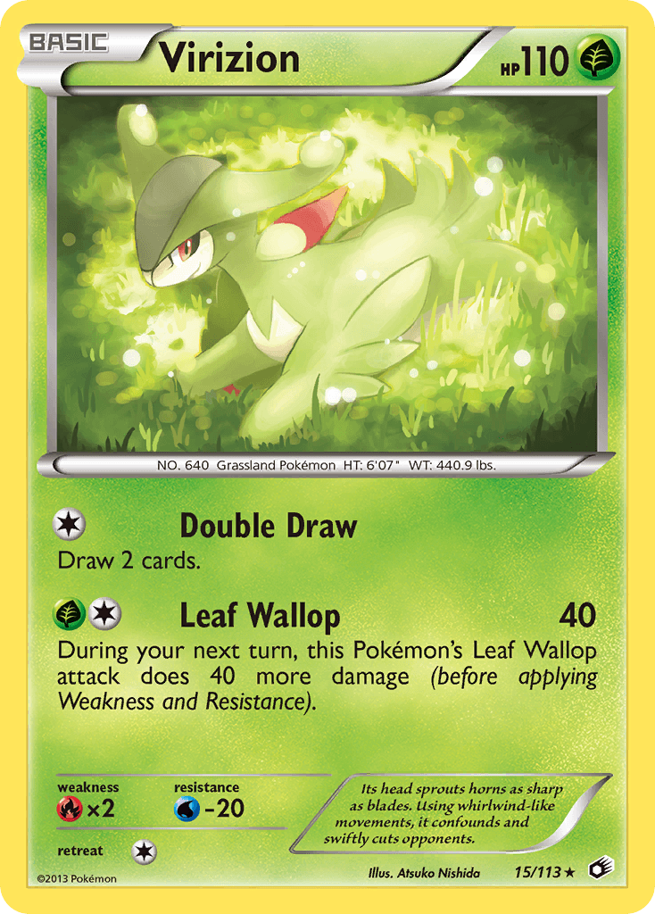 Virizion (15/113) (Theme Deck Exclusive) [Black & White: Legendary Treasures] - POKÉ JEUX