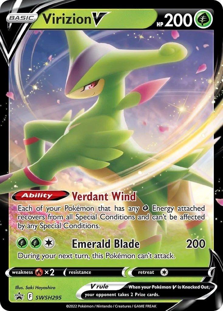 Virizion V (SWSH295) (Jumbo Card) [Sword & Shield: Black Star Promos] - POKÉ JEUX