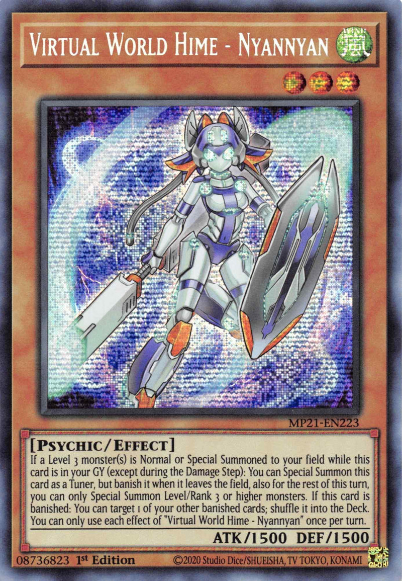 Virtual World Hime - Nyannyan [MP21-EN223] Prismatic Secret Rare - POKÉ JEUX