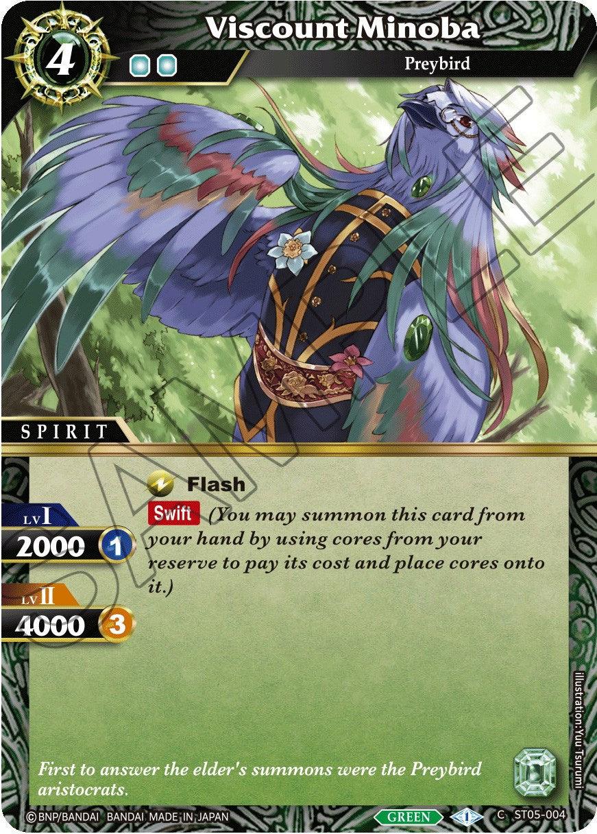 Viscount Minoba (ST05-004) [Starter Deck 05: Verdant Wings] - POKÉ JEUX