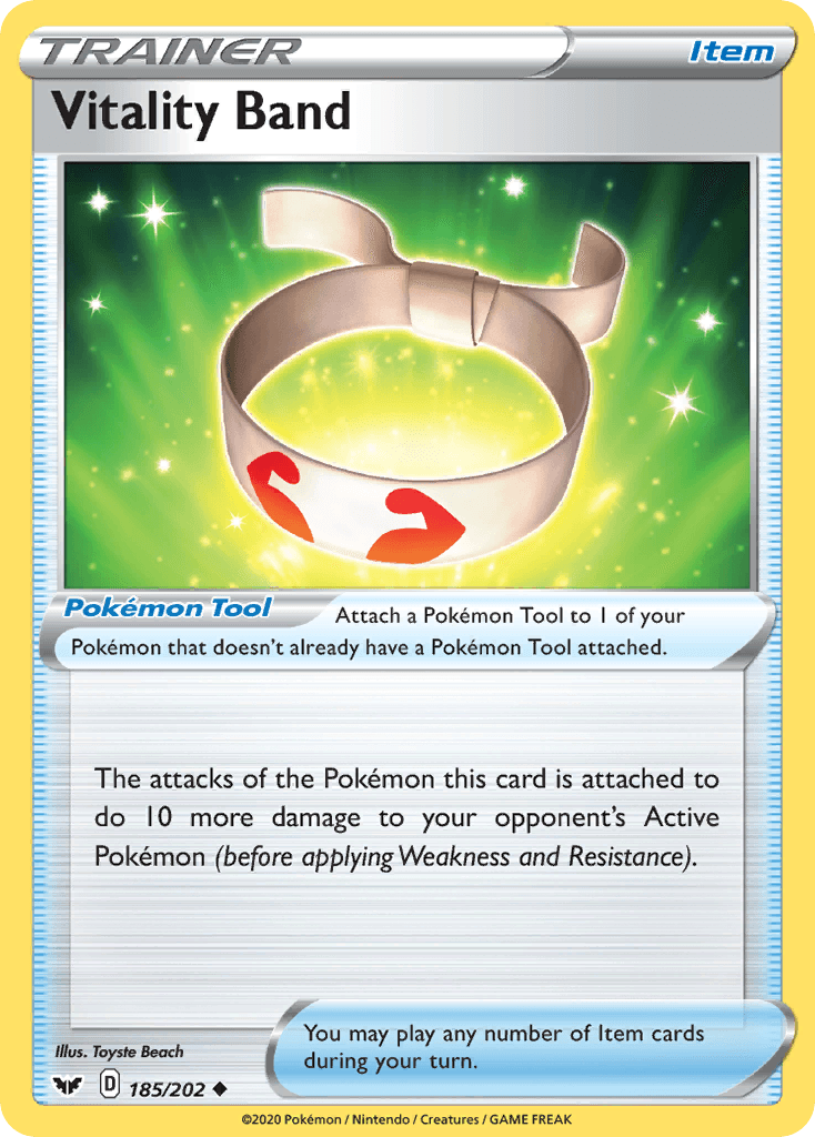 Vitality Band (185/202) [Sword & Shield: Base Set] - POKÉ JEUX