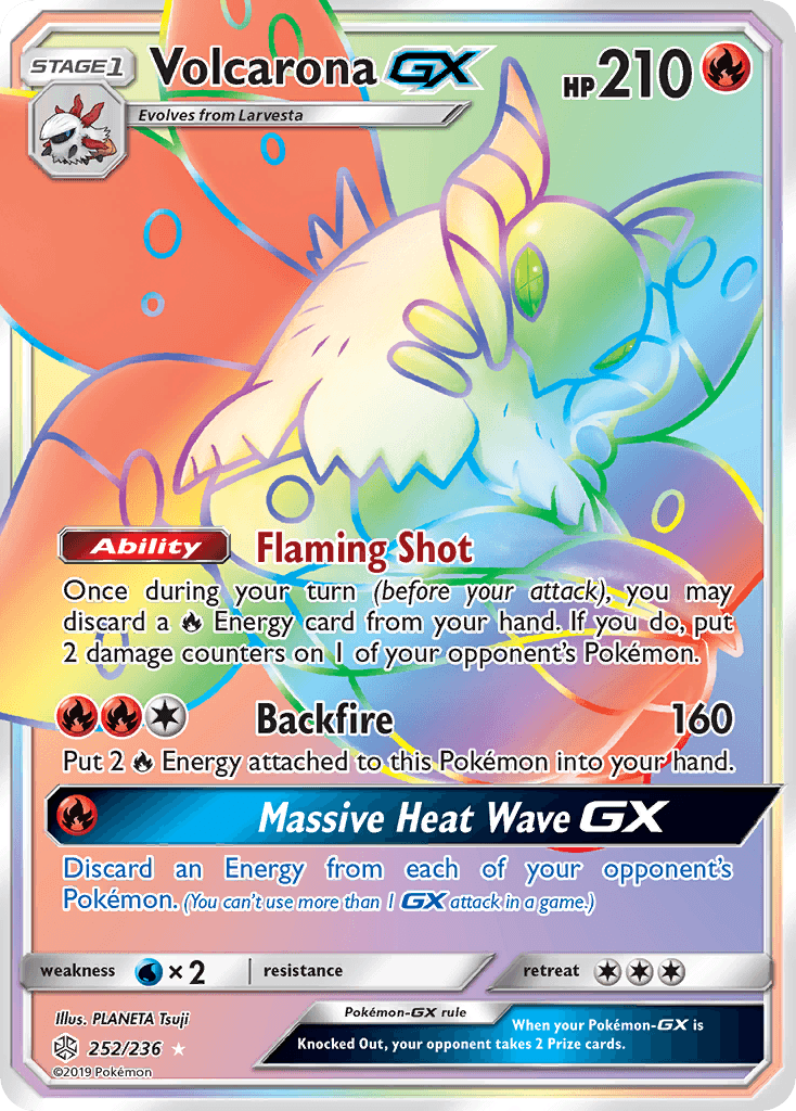 Volcarona GX (252/236) [Sun & Moon: Cosmic Eclipse] - POKÉ JEUX