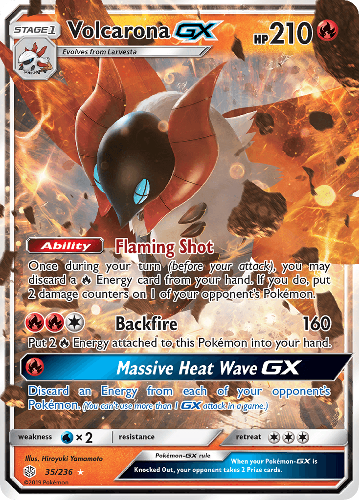 Volcarona GX (35/236) [Sun & Moon: Cosmic Eclipse] - POKÉ JEUX