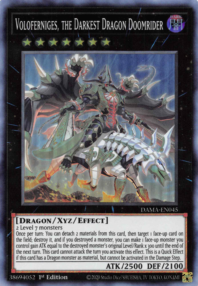 Voloferniges, the Darkest Dragon Doomrider [DAMA-EN045] Super Rare - POKÉ JEUX