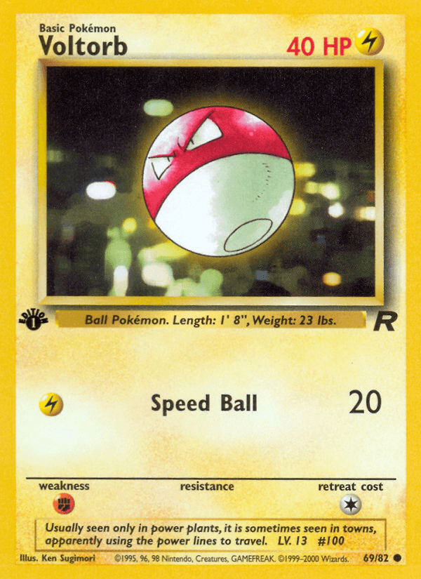 Voltorb (69/82) [Team Rocket 1st Edition] - POKÉ JEUX