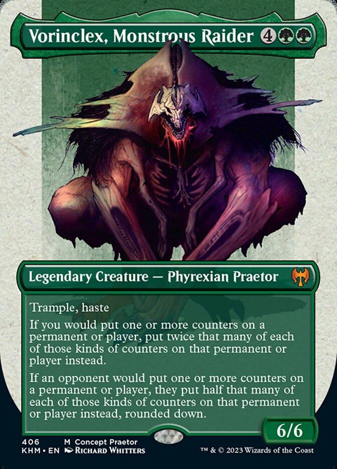 Vorinclex, Monstrous Raider (Borderless Concept Praetors) [Phyrexia: All Will Be One] - POKÉ JEUX