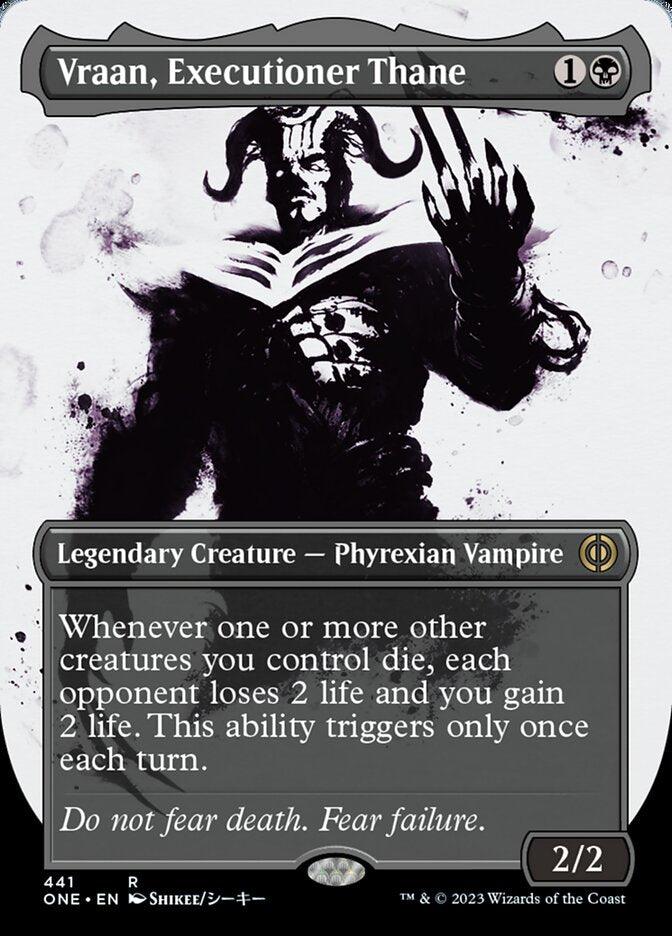 Vraan, Executioner Thane (Borderless Ichor Step-and-Compleat Foil) [Phyrexia: All Will Be One] - POKÉ JEUX