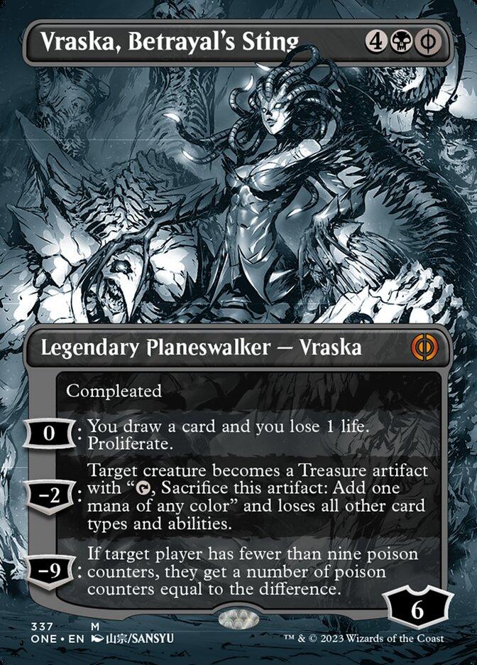 Vraska, Betrayal's Sting (Borderless Manga) [Phyrexia: All Will Be One] - POKÉ JEUX