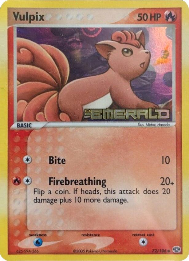 Vulpix (72/106) (Stamped) [EX: Emerald] - POKÉ JEUX