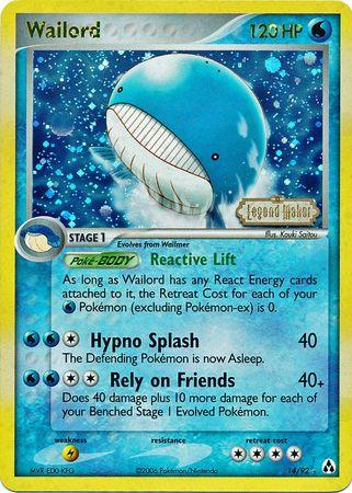 Wailord (14/92) (Stamped) [EX: Legend Maker] - POKÉ JEUX