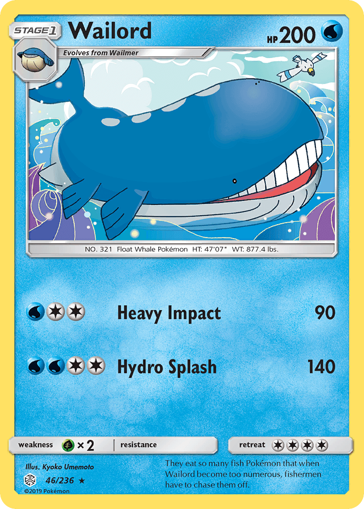 Wailord (46/236) [Sun & Moon: Cosmic Eclipse] - POKÉ JEUX