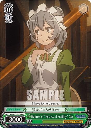 Waitress of "Hostess of Fertility", Syr (DDM/S88-E040 C) [Is it Wrong to Try to Pick Up Girls in a Dungeon?] - POKÉ JEUX