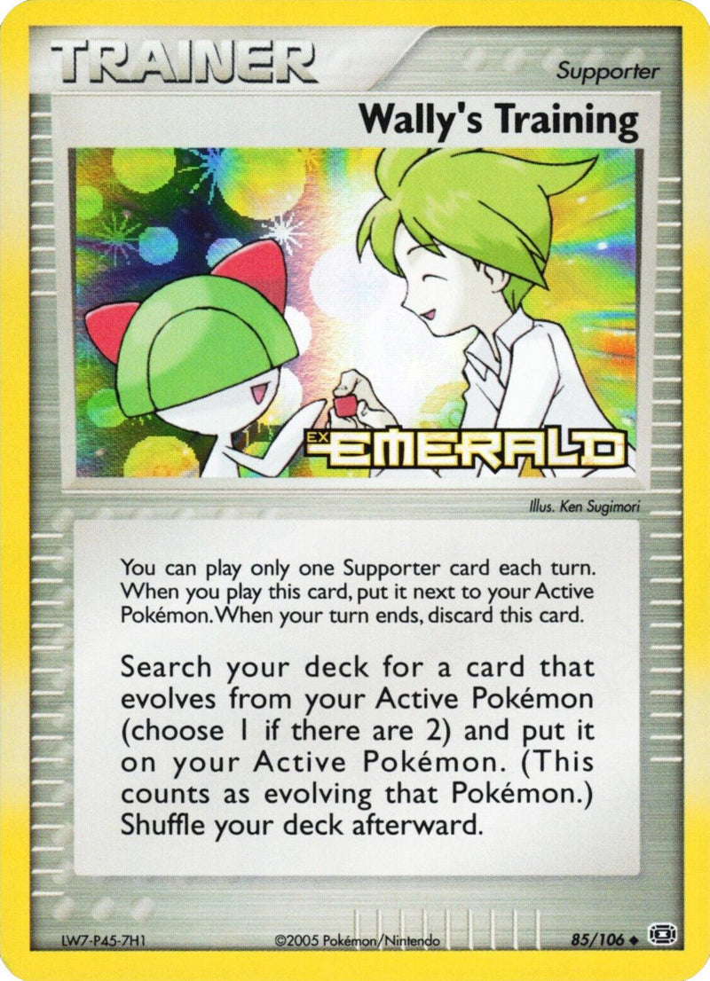 Wally's Training (85/106) (Stamped) [EX: Emerald] - POKÉ JEUX