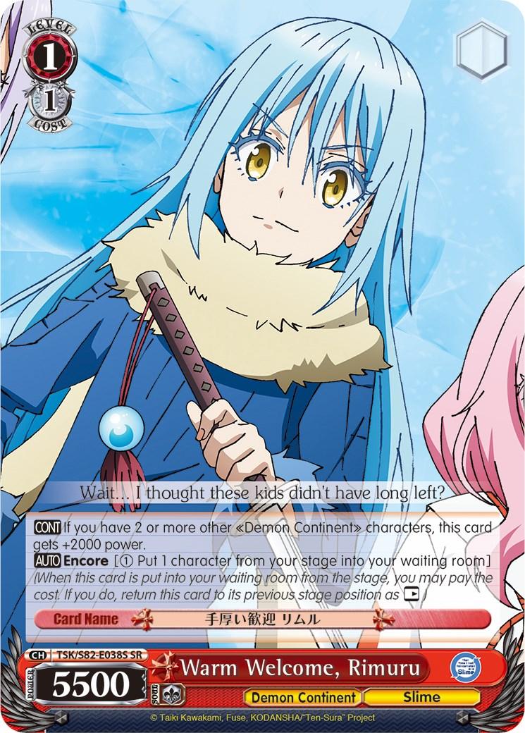 Warm Welcome, Rimuru (TSK/S82-E038S SR) [That Time I Got Reincarnated as a Slime Vol.2] - POKÉ JEUX