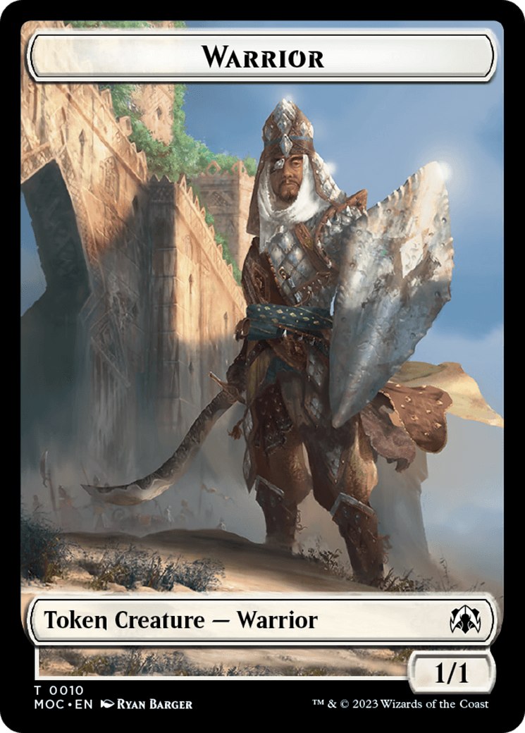 Warrior // Elspeth, Sun's Champion Emblem Double-Sided Token [March of the Machine Commander Tokens] - POKÉ JEUX