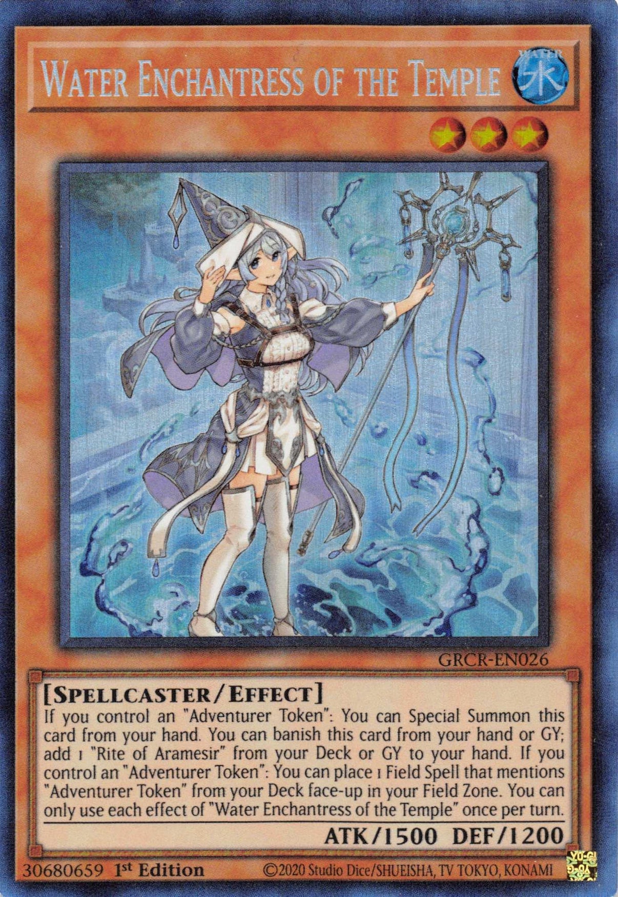 Water Enchantress of the Temple [GRCR-EN026] Collector's Rare - POKÉ JEUX