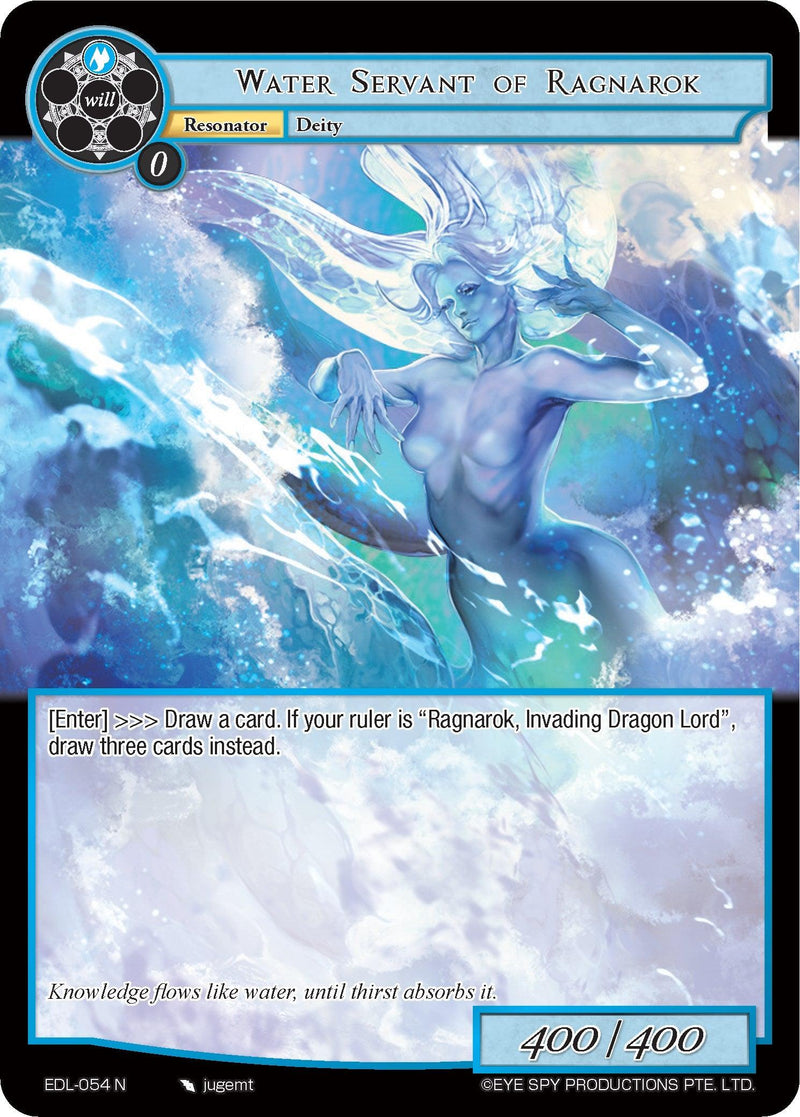 Water Servant of Ragnarok (EDL-054) [The Epic of the Dragon Lord] - POKÉ JEUX