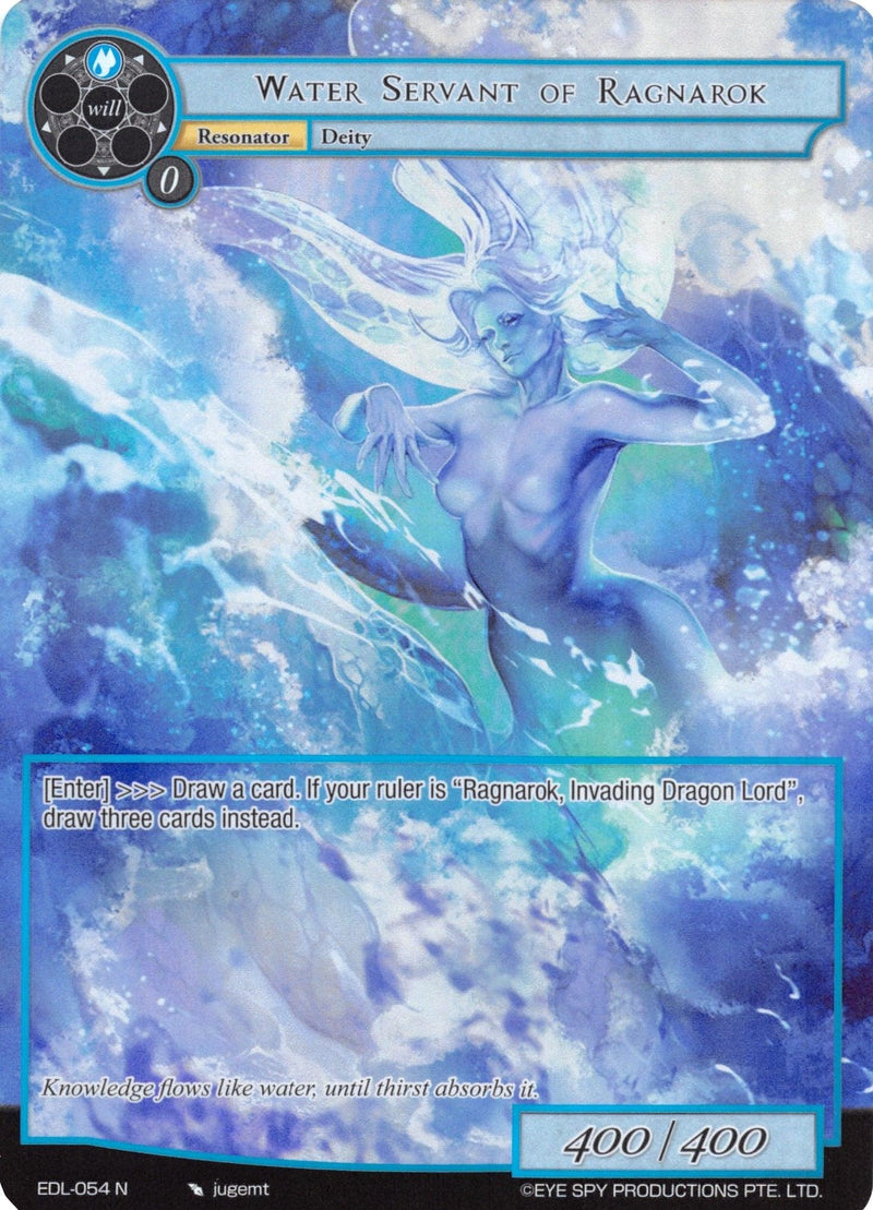 Water Servant of Ragnarok (Full Art) (EDL-054) [The Epic of the Dragon Lord] - POKÉ JEUX