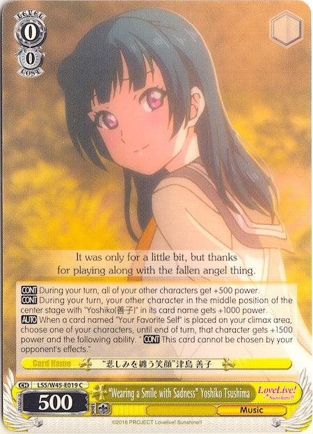 "Wearing a Smile with Sadness" Yoshiko Tsushima (LSS/W45-E019 C) [Love Live! Sunshine!!] - POKÉ JEUX