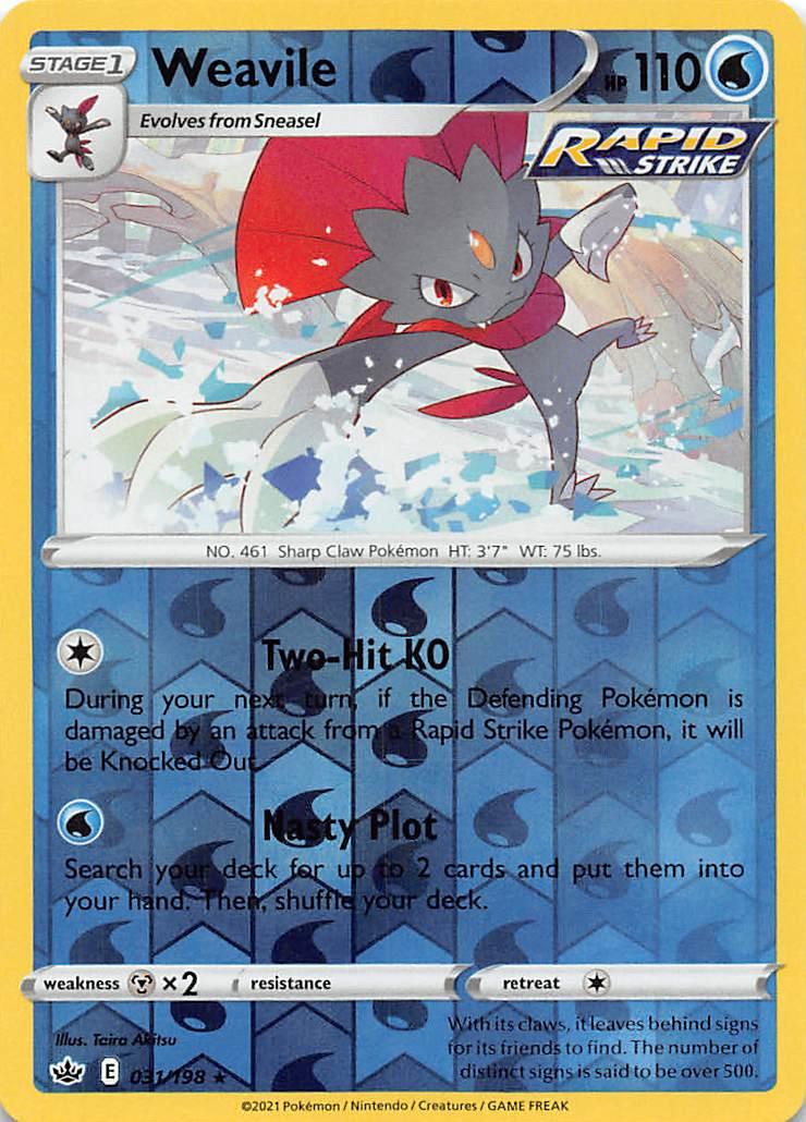 Weavile (031/198) [Sword & Shield: Chilling Reign] - POKÉ JEUX