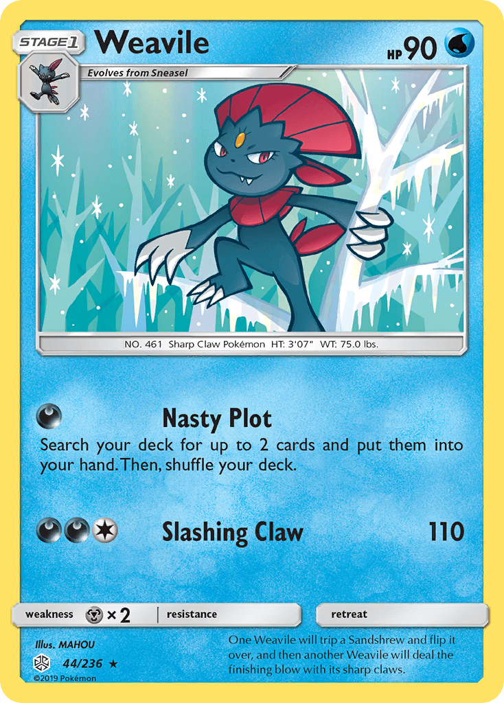 Weavile (44/236) [Sun & Moon: Cosmic Eclipse] - POKÉ JEUX