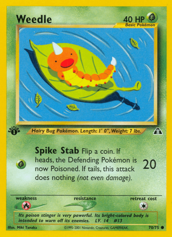 Weedle (70/75) [Neo Discovery 1st Edition] - POKÉ JEUX