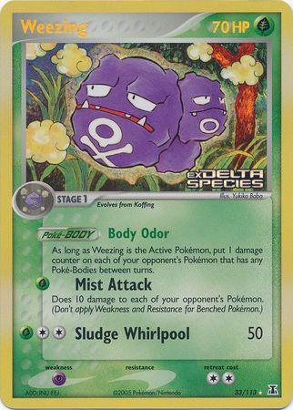 Weezing (33/113) (Stamped) [EX: Delta Species] - POKÉ JEUX