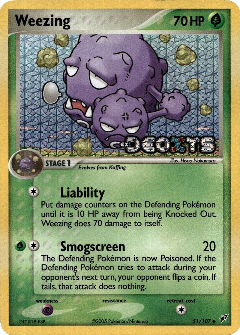 Weezing (51/107) (Stamped) [EX: Deoxys] - POKÉ JEUX