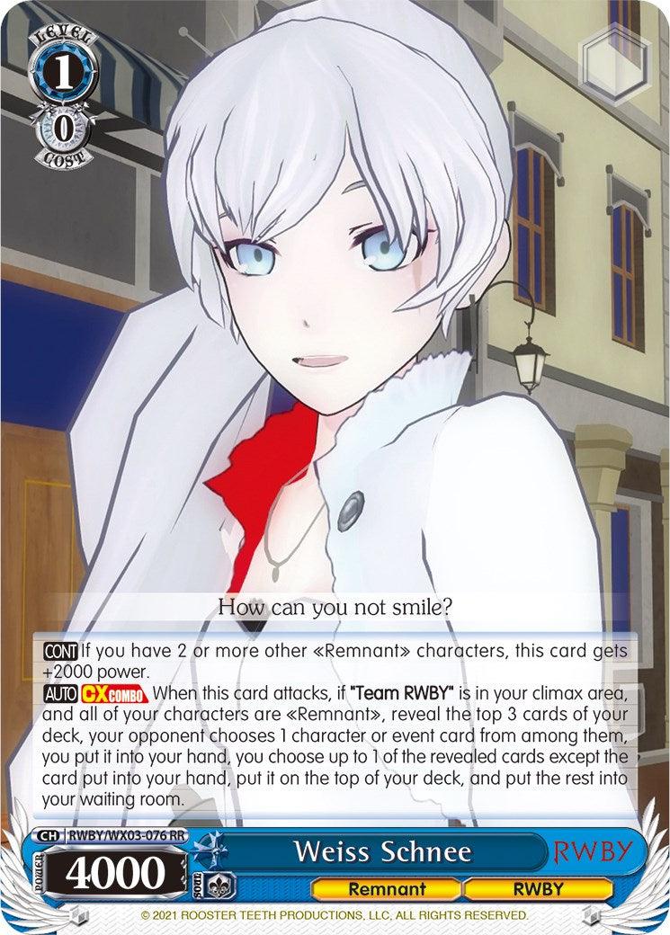 Weiss Schnee (RWBY/WX03-076 RR) [RWBY] - POKÉ JEUX