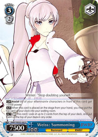 Weiss: Summoning (RWBY/WX03-082 R) [RWBY] - POKÉ JEUX