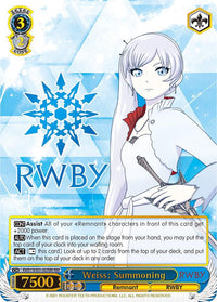 Weiss: Summoning (RWBY/WX03-082RBR RBR) [RWBY] - POKÉ JEUX