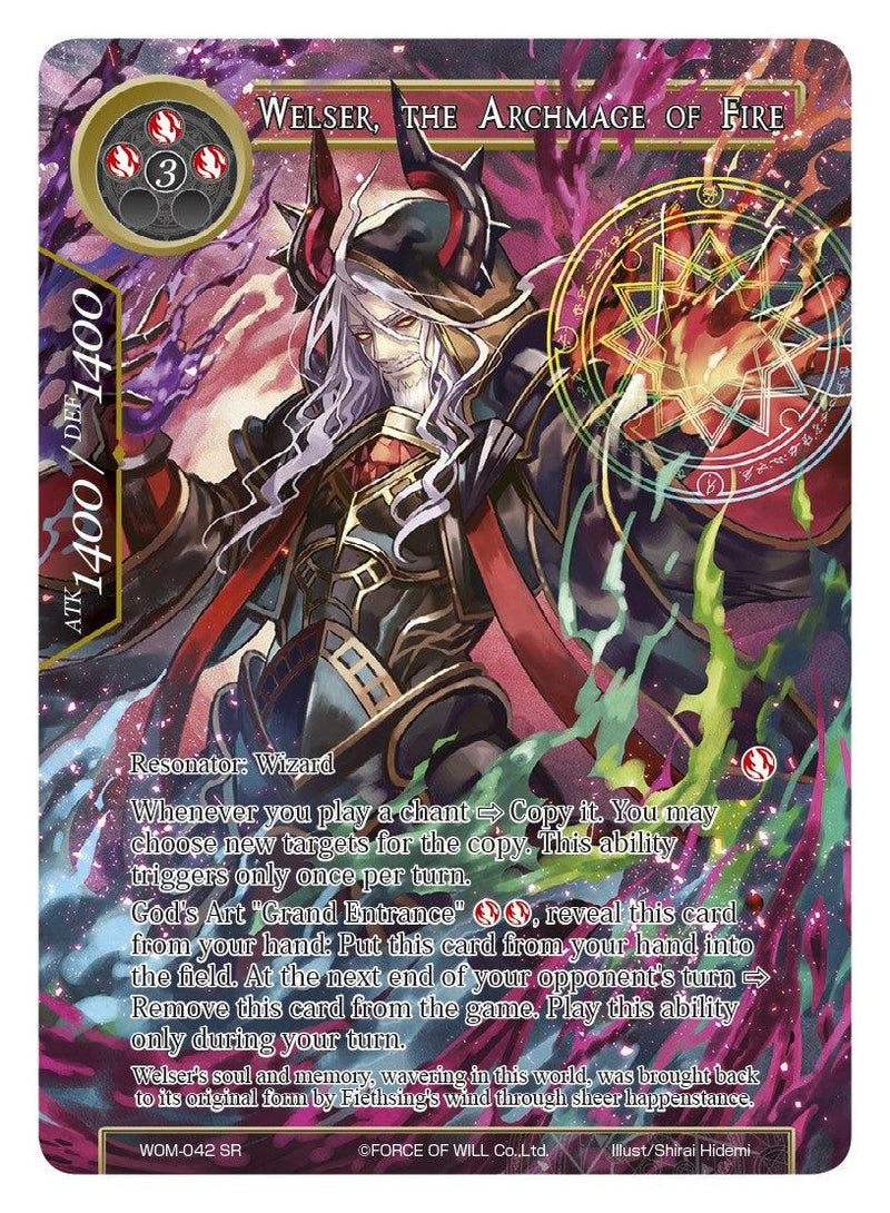 Welser, the Archmage of Fire (Full Art) (WOM-042) [Winds of the Ominous Moon] - POKÉ JEUX