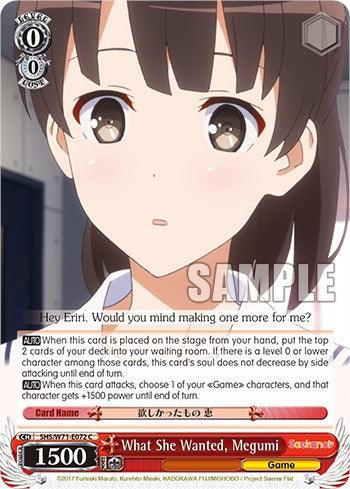 What She Wanted, Megumi [Saekano How to Raise a Boring Girlfriend. flat] - POKÉ JEUX