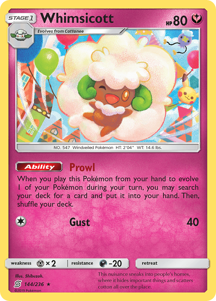 Whimsicott (144/236) [Sun & Moon: Unified Minds] - POKÉ JEUX