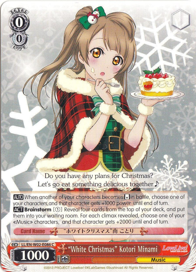 "White Christmas" Kotori Minami (LL/EN-W02-E086 C) [Love Live! DX Vol.2] - POKÉ JEUX