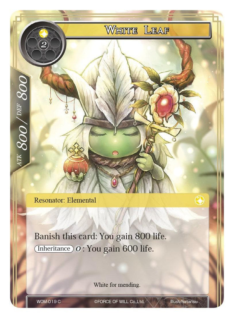 White Leaf (WOM-019) [Winds of the Ominous Moon] - POKÉ JEUX