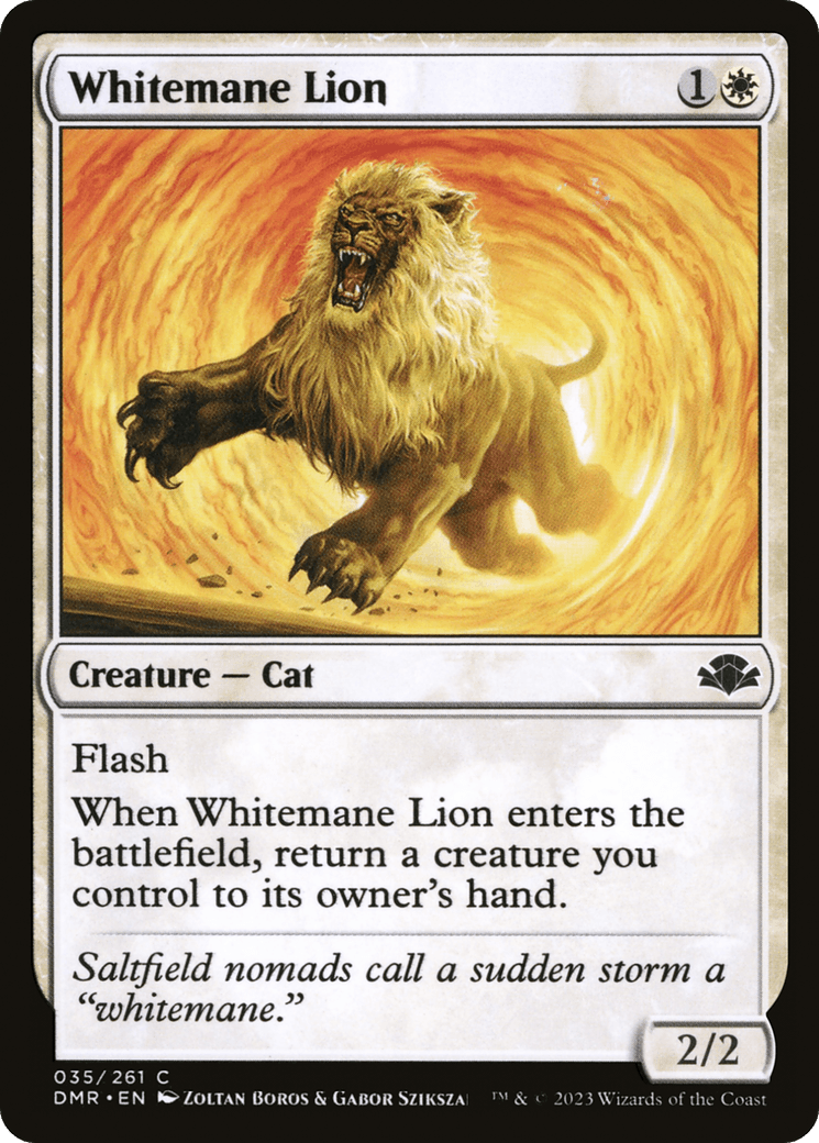 Whitemane Lion [Dominaria Remastered] - POKÉ JEUX