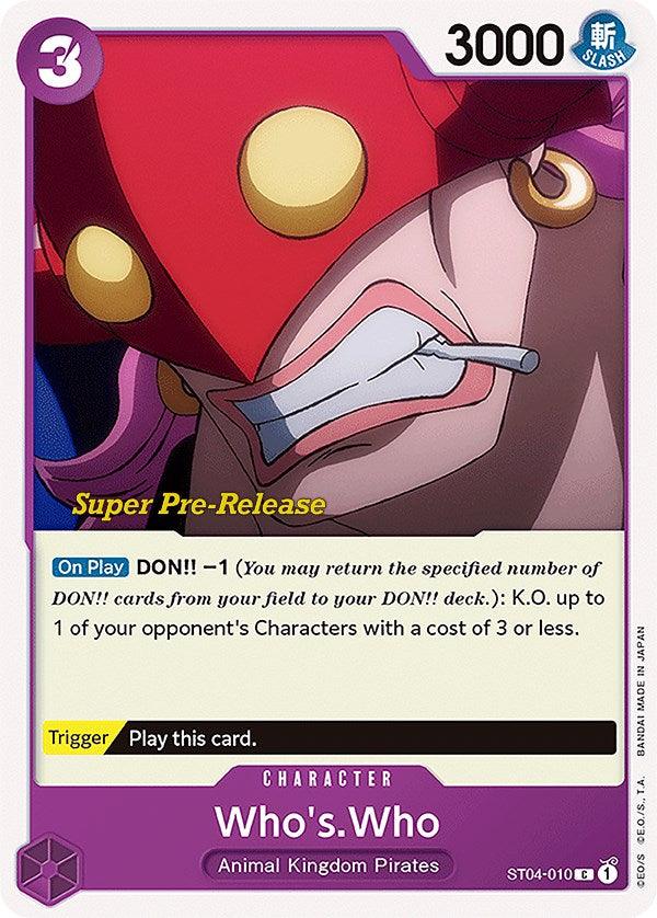 Who's.Who [Super Pre-Release Starter Deck: Animal Kingdom Pirates] - POKÉ JEUX