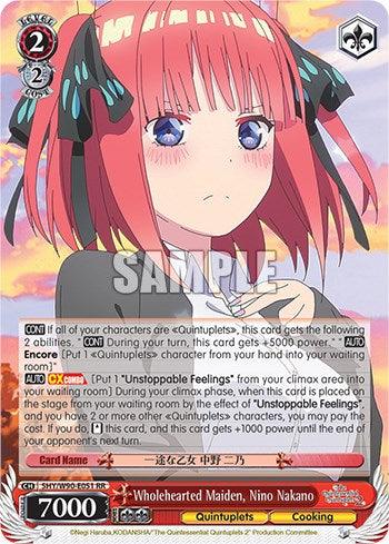 Wholehearted Maiden, Nino Nakano (5HY/W90-E051 RR) [The Quintessential Quintuplets 2] - POKÉ JEUX