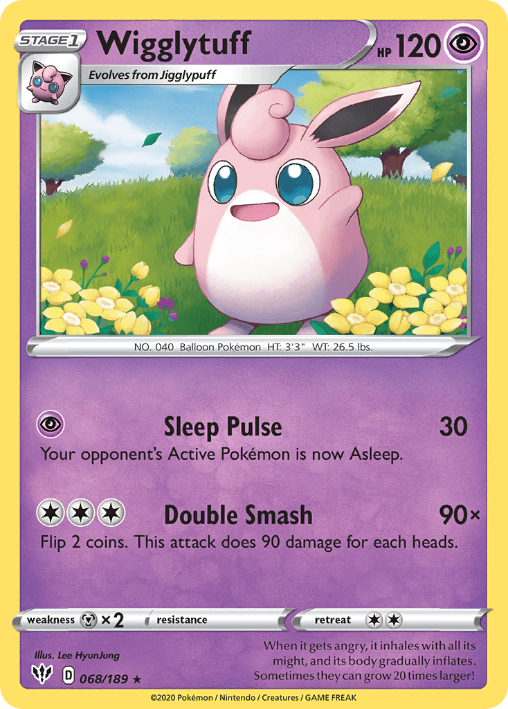 Wigglytuff (068/189) [Sword & Shield: Darkness Ablaze] - POKÉ JEUX