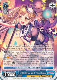 "Will Definitely Take It" Arisa Ichigaya (BD/EN-W03-099 R) [BanG Dream! Girls Band Party! MULTI LIVE] - POKÉ JEUX