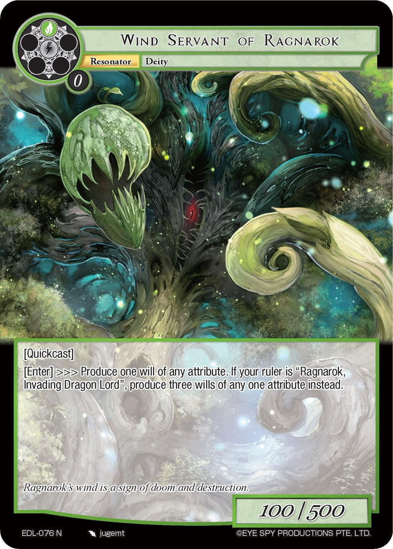 Wind Servant of Ragnarok (EDL-076) [The Epic of the Dragon Lord] - POKÉ JEUX