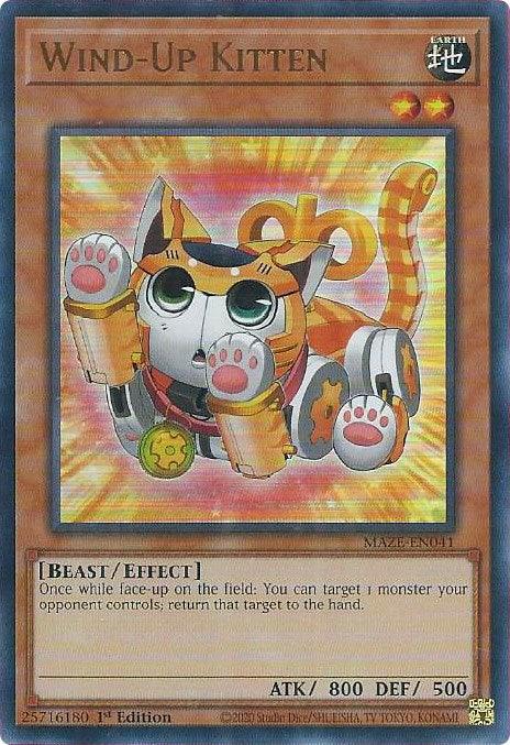 Wind-Up Kitten [MAZE-EN041] Ultra Rare - POKÉ JEUX