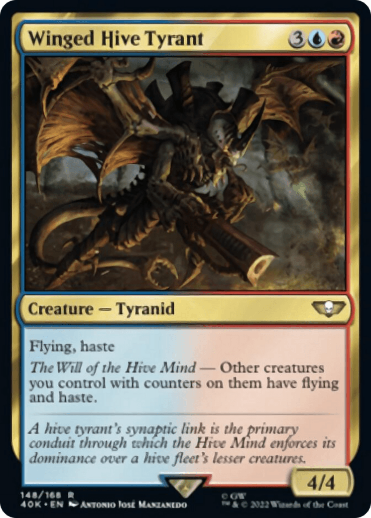 Winged Hive Tyrant (Surge Foil) [Warhammer 40,000] - POKÉ JEUX