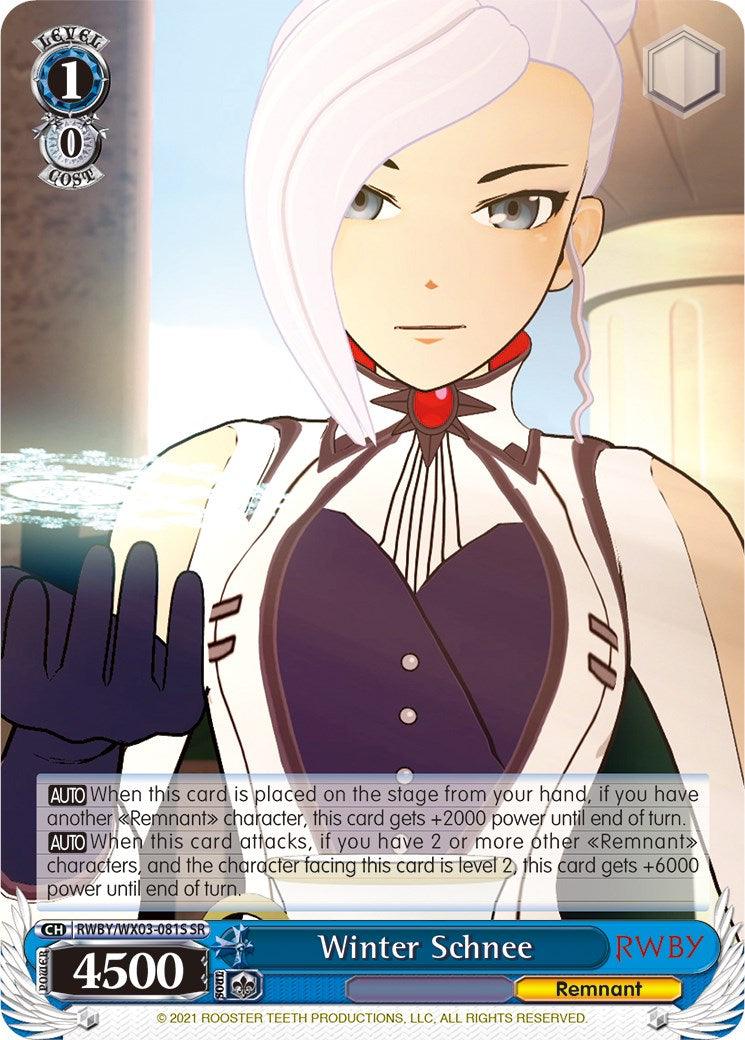 Winter Schnee (RWBY/WX03-081S SR) [RWBY] - POKÉ JEUX