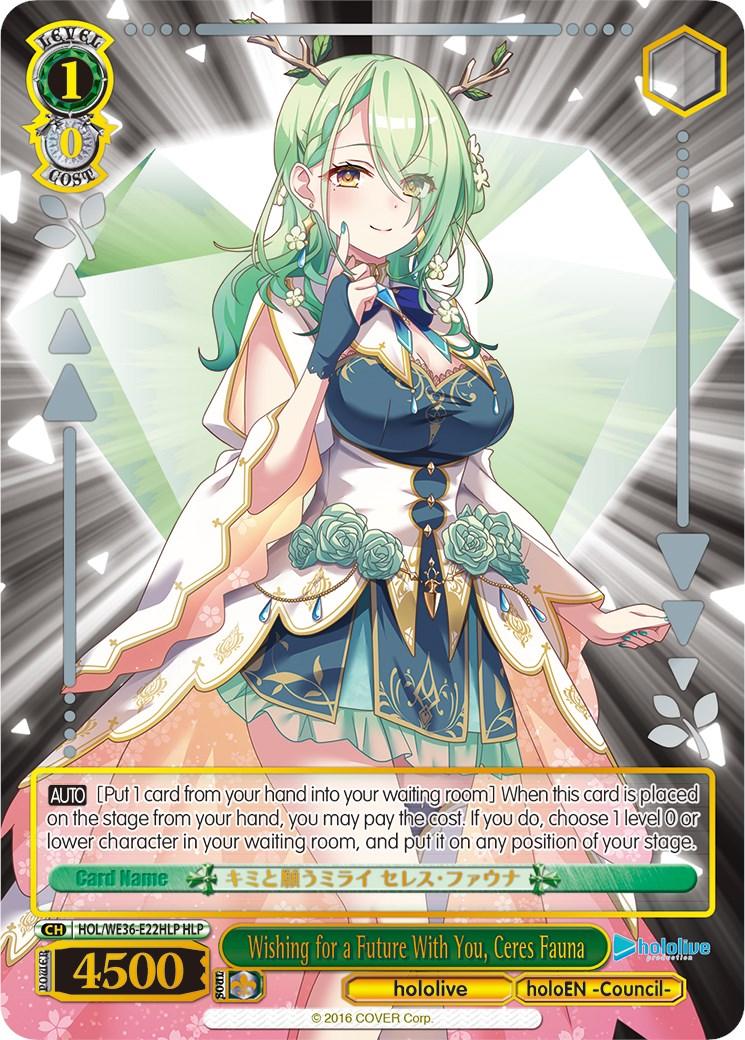 Wishing for a Future With You, Ceres Fauna (Foil) [hololive production Premium Booster] - POKÉ JEUX