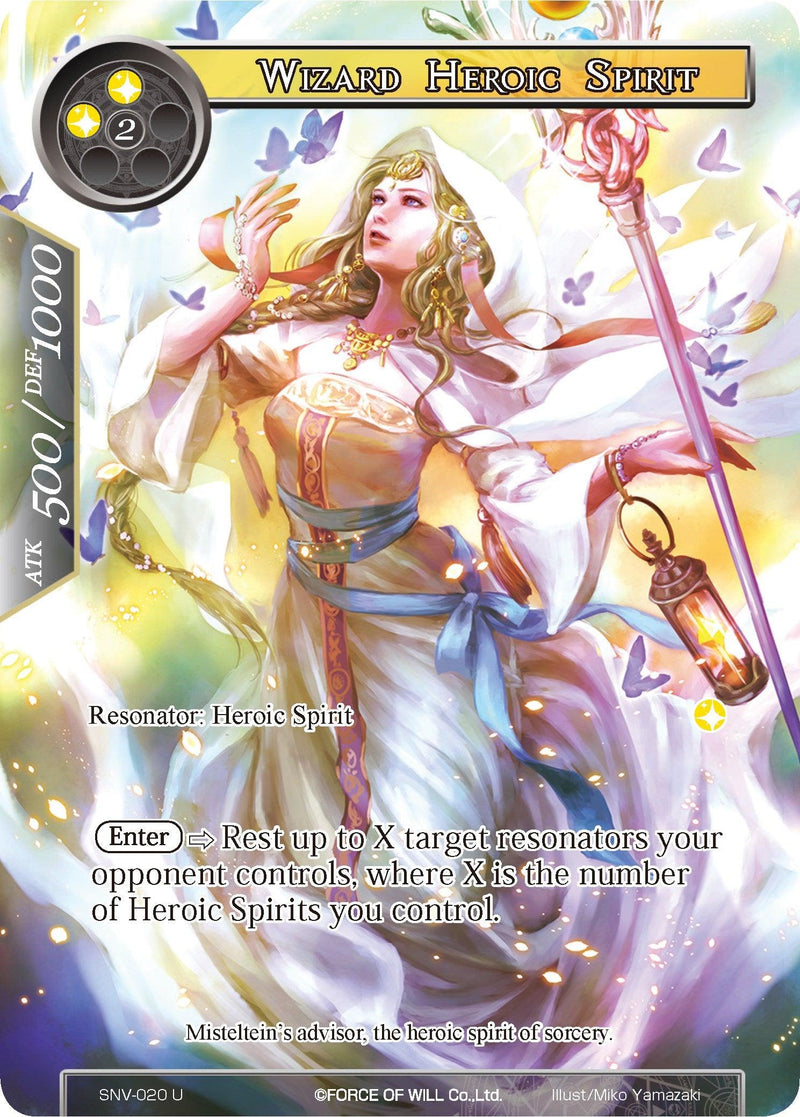 Wizard Heroic Spirit (Full Art) (SNV-020) [The Strangers of New Valhalla] - POKÉ JEUX