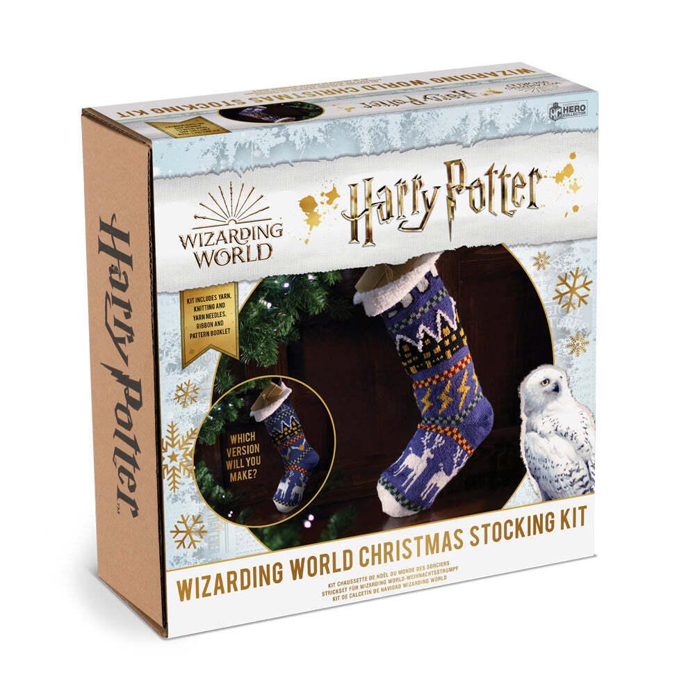 Wizarding World of Harry Potter - Knitting Kit Hogwarts Xmas Stocking - POKÉ JEUX - 5059072019255 - 5059072019255